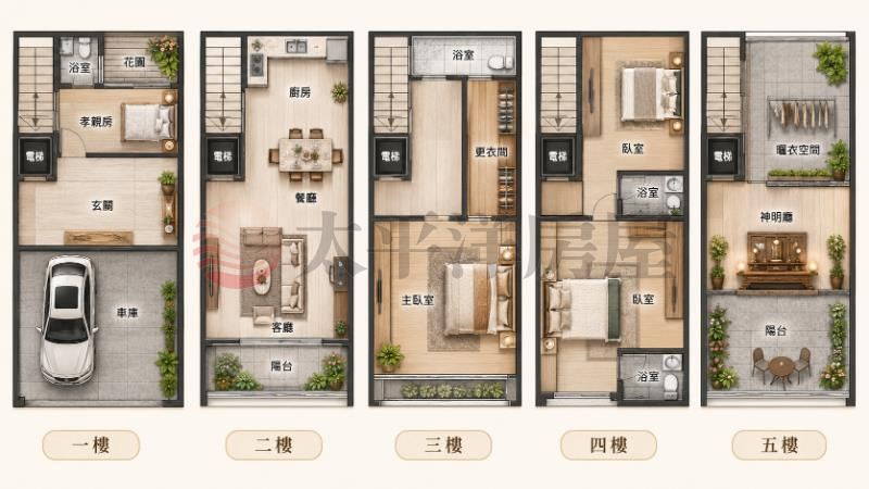 天崴-花園邊間電梯四大套豪墅 照片8