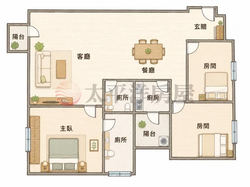 聯悦馥|3+1房雙平車|頂樓無限視野 照片8