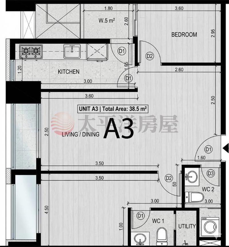 全新伯斯市2房2衛+車位 照片8
