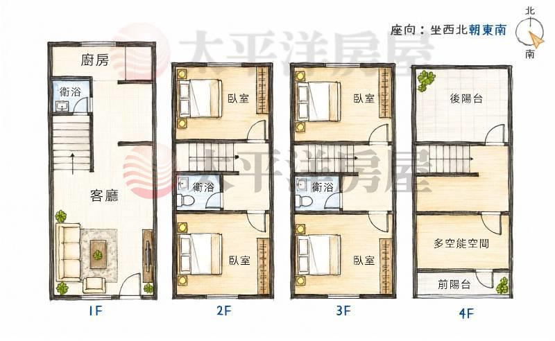 清水臨路透天美別墅 照片8