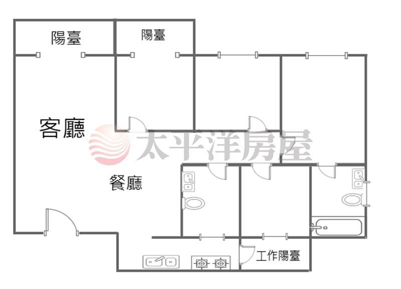 聯悦精裝大四房高樓層附平車 照片8