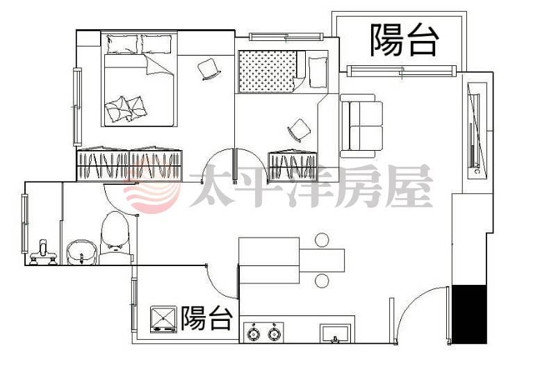 BRT白天鵝正2房平車(A)棟 照片8