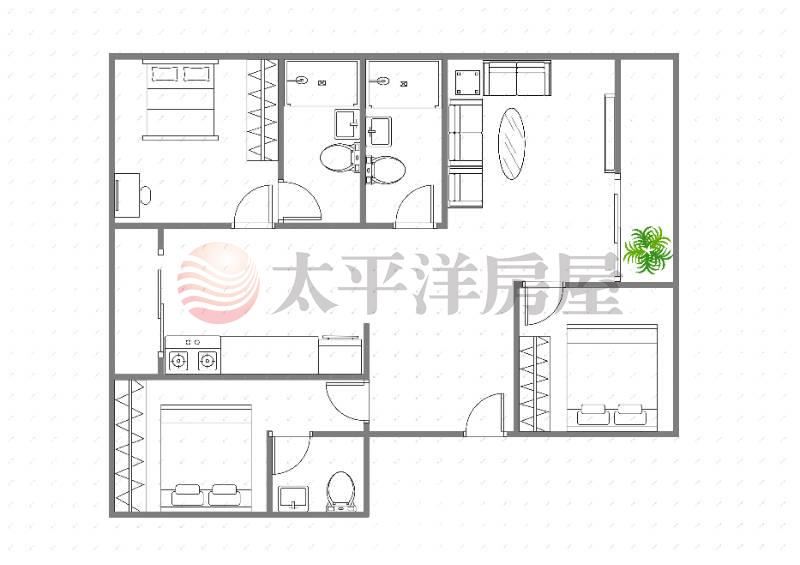 稀有大三房三衛浴 照片8