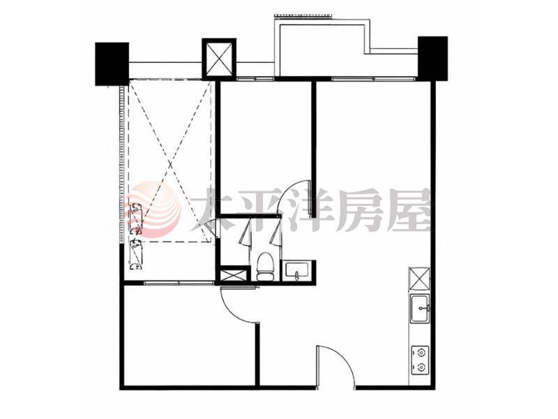 台灣大道旁里想國次頂樓兩房平車 照片2