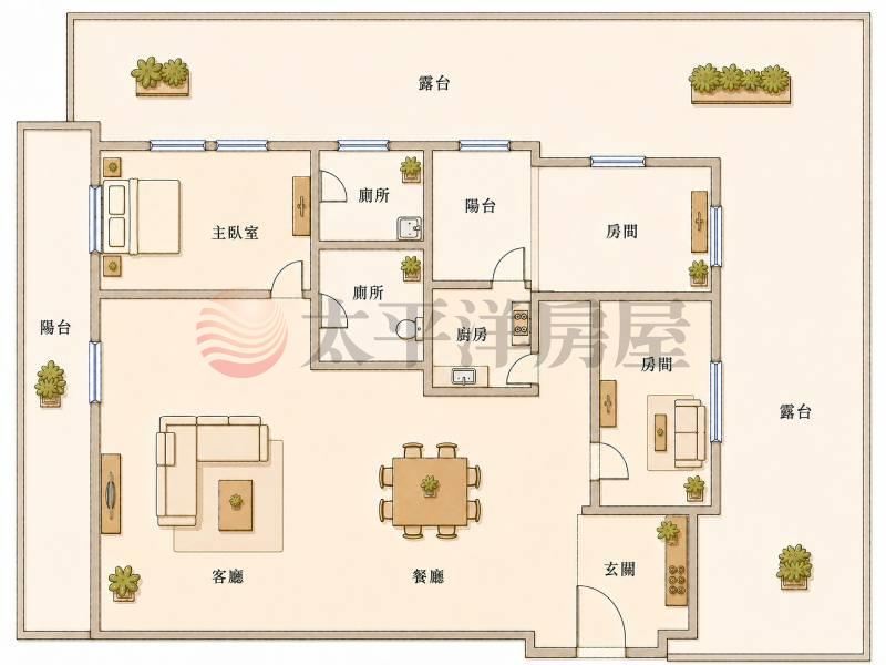 聯悦馥|質感3+1房平車|稀有超大露台 照片8