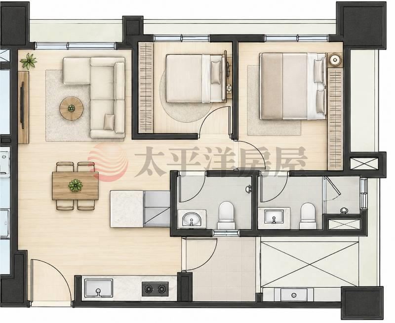 保辰一森園|東海商圈|兩房視野學區宅 照片8