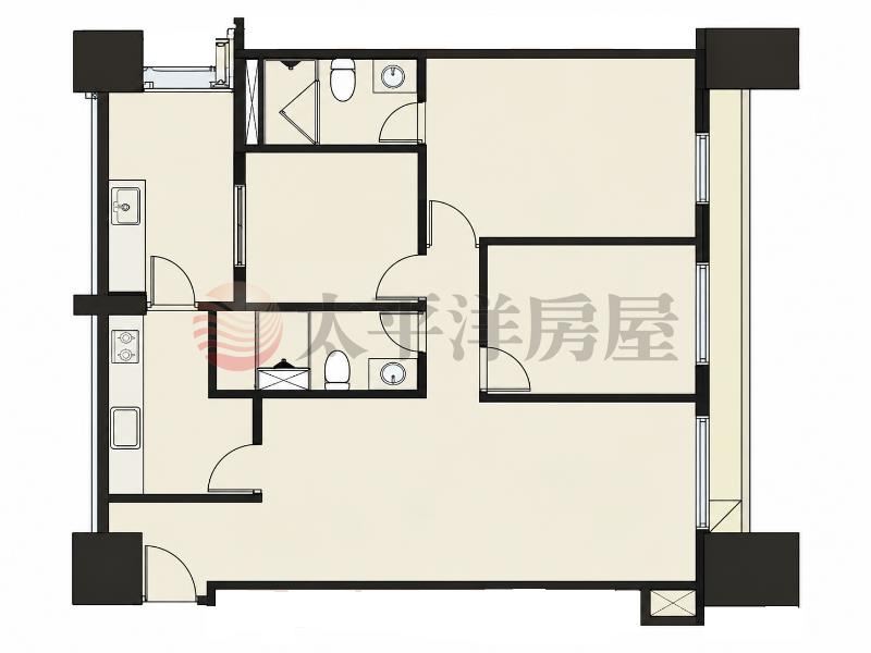 聯悦臻朝南三房平車視野戶 照片8