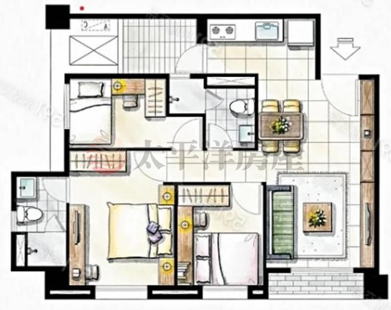 佳麗堡全新三房附車充平車 照片8