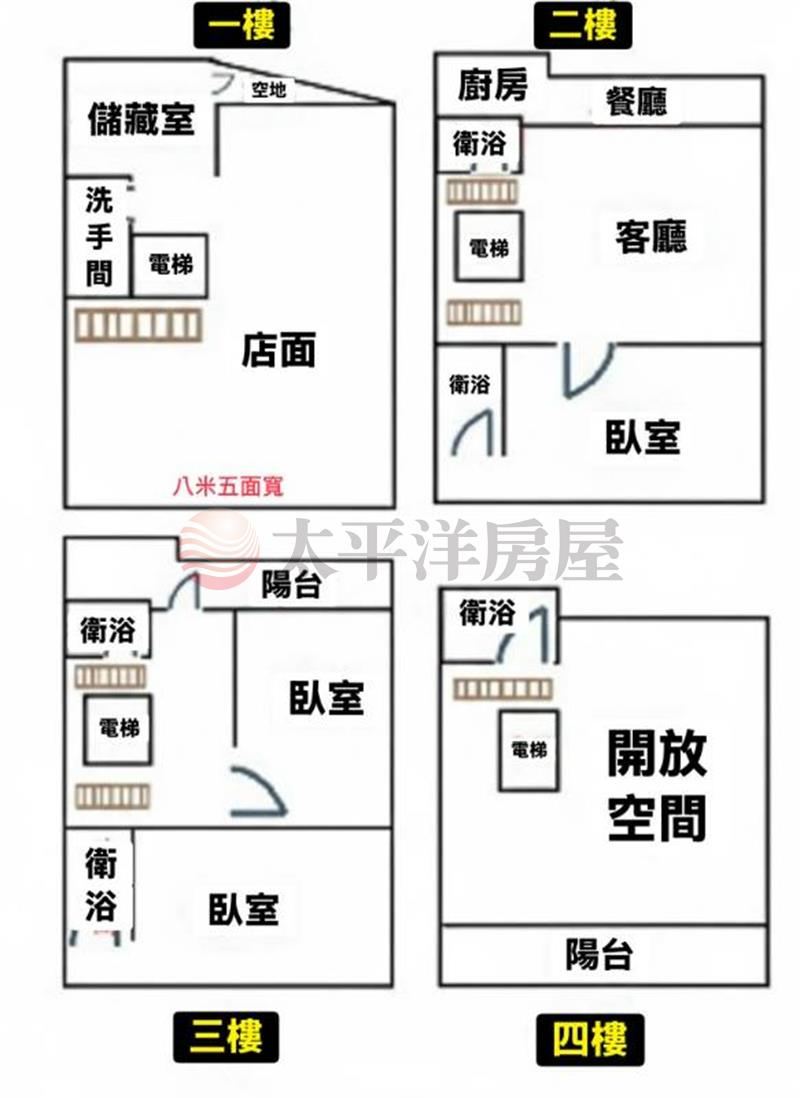 稀有.8米5大面寬臨路電梯店住 照片8