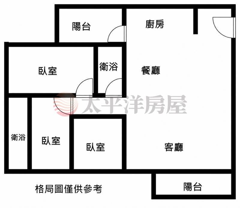 【富宇中央公園無限視野三房平車】 照片8