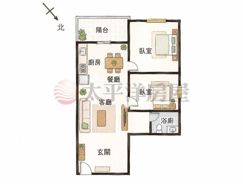市鎮之櫻|全新未住兩房平車 照片8