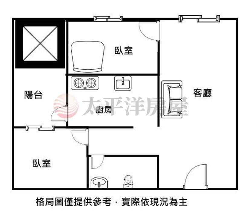 市鎮之櫻輕裝視野兩房平車 照片8