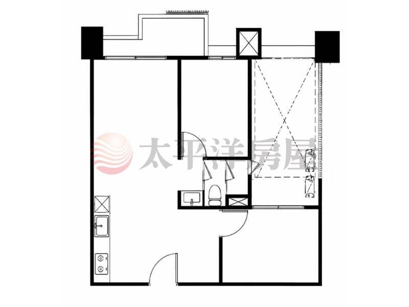 台灣大道旁里想國次頂樓兩房含車 照片2