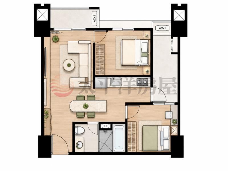全新未住兩房平車送四大禮 照片8