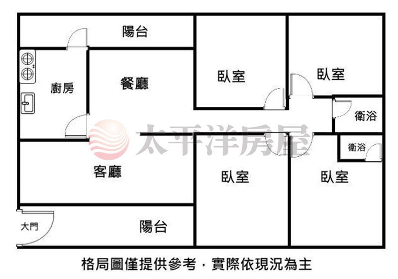 藍線學區商圈大四房平車美宅 照片7