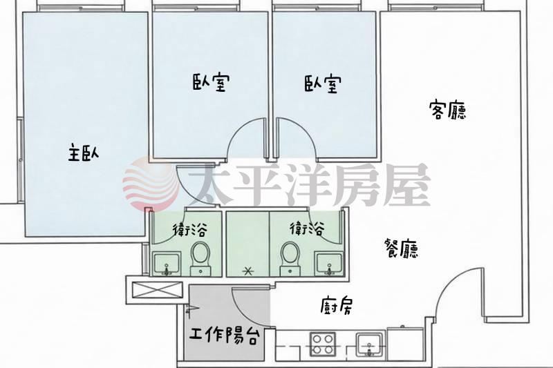 明亮大三房+平車 照片8