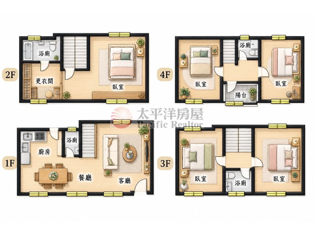 幸福磐石|東海商圈|9米面寬雙車別墅 照片8