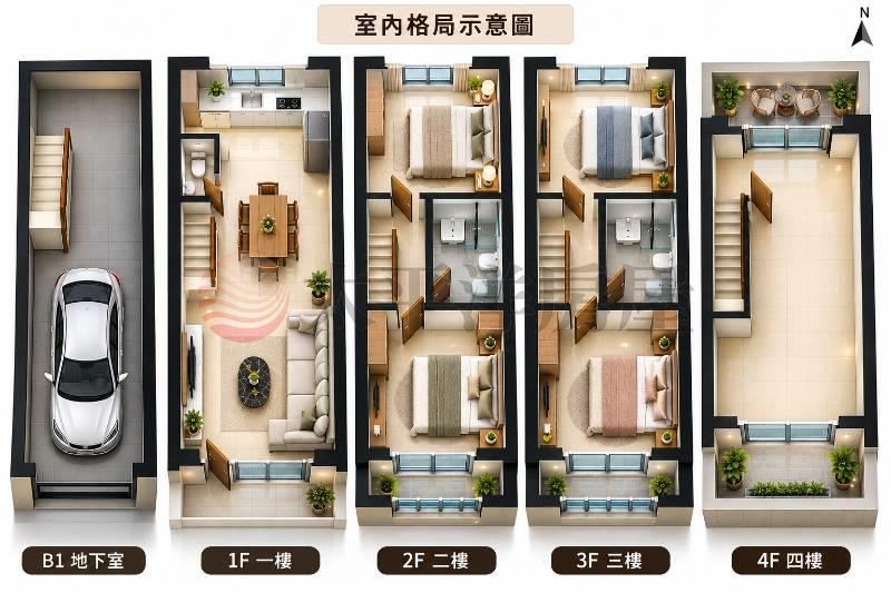 社區型高檔人車分道別墅 照片8