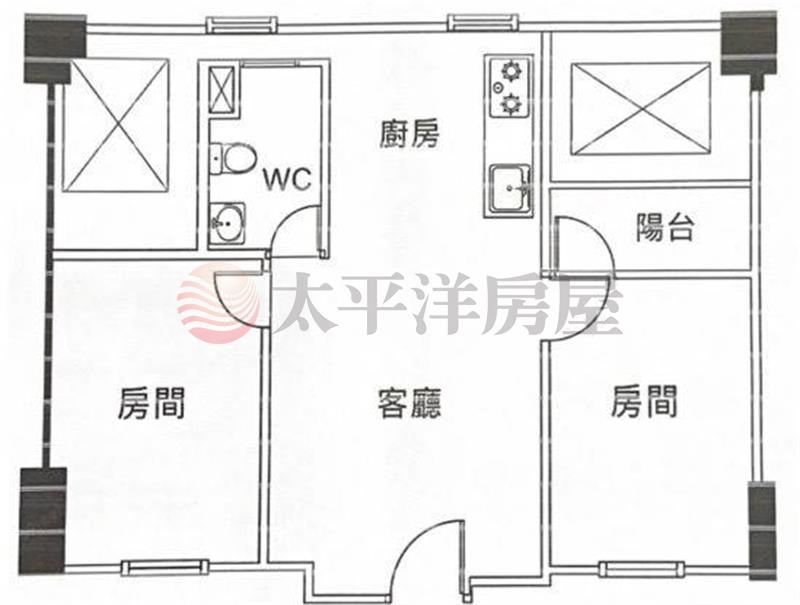 全新完工低於實登價2房平車 照片8